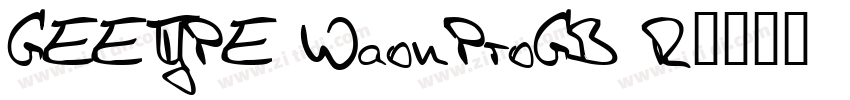 GEETYPE WaonProGB R字体转换